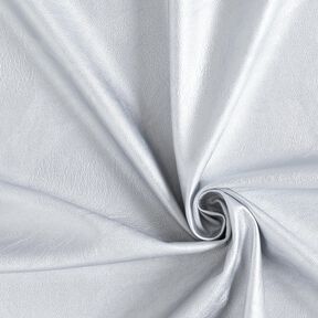 Stretch Lederimitat Metallic – silbergrau, 