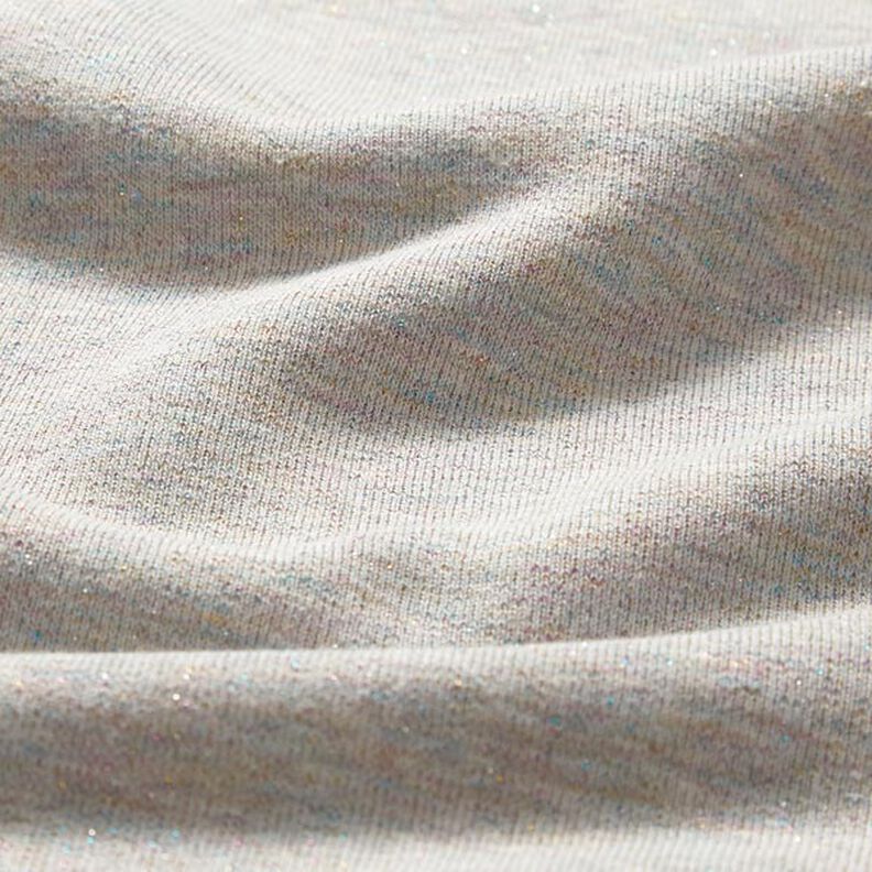 Sweatshirt Glitzer Melange – silbergrau,  image number 4
