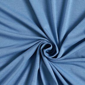 Bambus Viskosejersey Uni – stahlblau, 