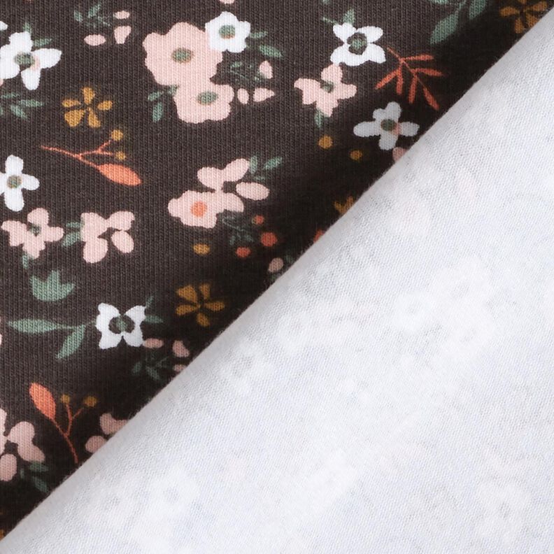 Baumwolljersey Millefleurs – schwarzbraun,  image number 4