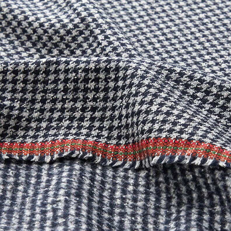 Mantelstoff Pepita Karo – marineblau,  image number 5