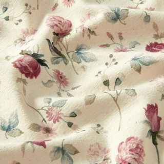 Bio-Baumwolljersey romantische Blumenwiese Digitaldruck – natur, 