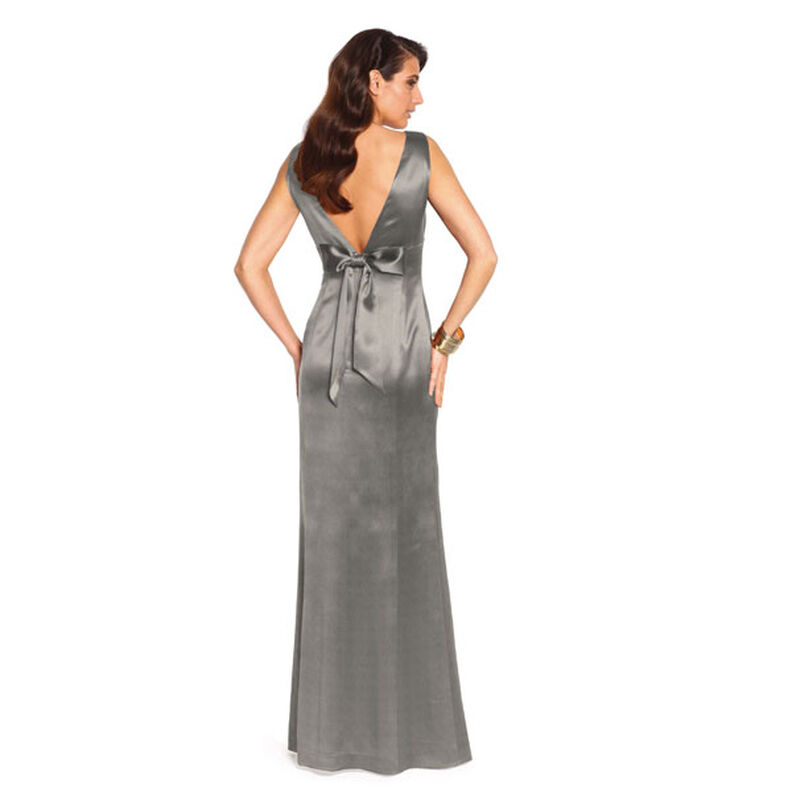 Stretch Satin – silber metallic,  image number 5