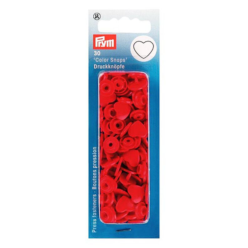 Druckknöpfe Color Snaps Herz 4 - rot| Prym,  image number 2