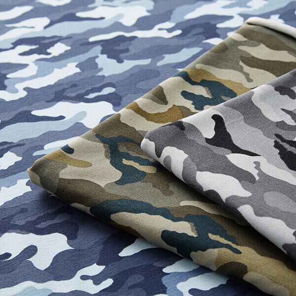 Baumwolljersey Camouflage | by Poppy – khaki, image number 5