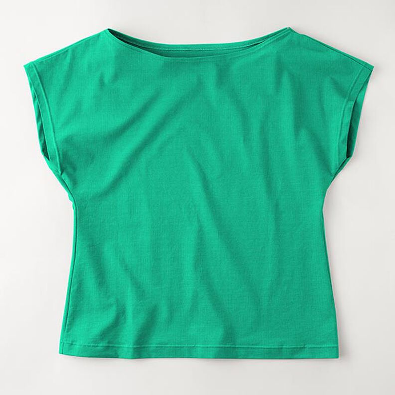 Baumwolljersey Medium Uni – grün,  image number 8