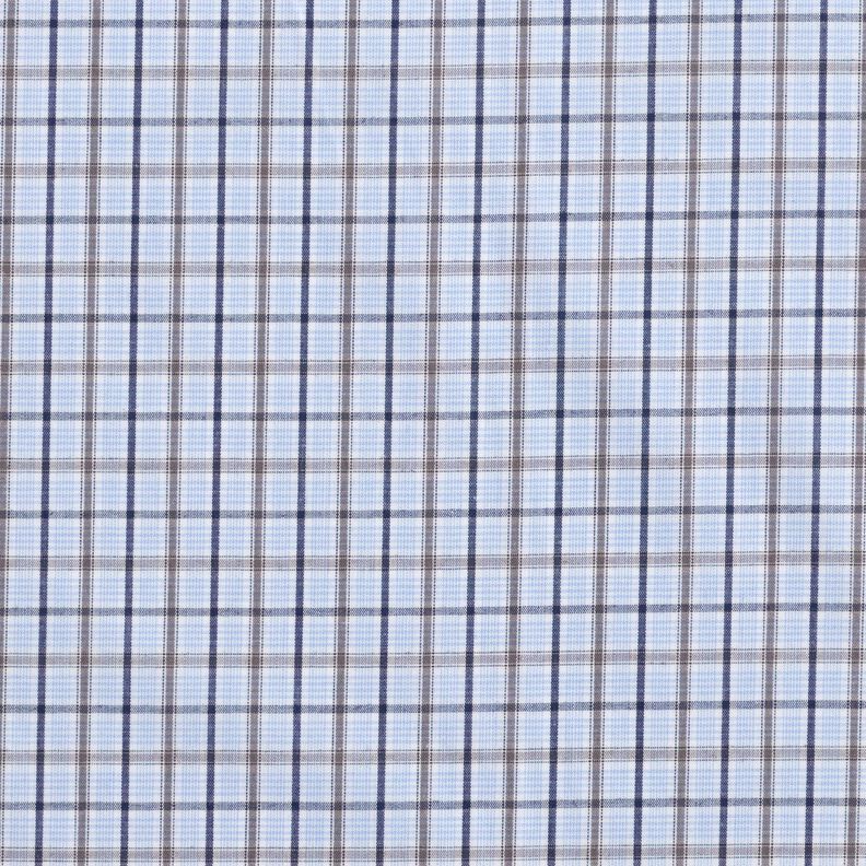 Hemdenstoff klassisches Karo – hellblau/marineblau,  image number 1