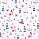 Baumwolljersey Leuchtturm & Anker Digitaldruck – wollweiss,  thumbnail number 1