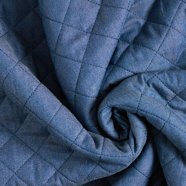 Jeans-Teddy Steppstoff  – stahlblau,  image number 3