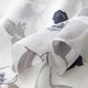 Seiden-Viskose-Satin ornamentale Blumen – weiss,  thumbnail number 3
