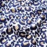 Baumwolljersey Leopard mit Goldflecken | Glitzerpüppi – weiss/indigo,  thumbnail number 2