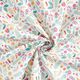 Baumwollstoff Perkal kleine Blumen und Blätter – rosa/gelb,  thumbnail number 3