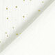 Baumwoll Musselin verstreute Goldtupfen – weiss/gold,  thumbnail number 4
