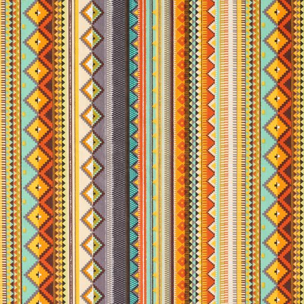 Cretonne Baumwollstoff Inka – terracotta