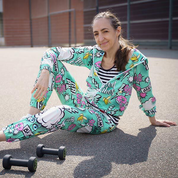 PERFORMANCE Jersey BÄÄM – mintgrün | Hamburger Liebe | Albstoffe | Reststück 120cm