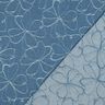 Jeans Jacquard Blumen | Poppy Fabrics – jeansblau,  thumbnail number 4