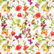 Outdoorstoff Canvas Blüten und Schmetterlinge – weiss/lila,  thumbnail number 1