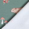 GOTS French Terry Sommersweat Bär, Reh, Eichhörnchen Digitaldruck – dunkelgrün,  thumbnail number 4