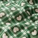 Baumwollstoff Cretonne Vichykaro und Herzen – grün – Muster,  thumbnail number 2