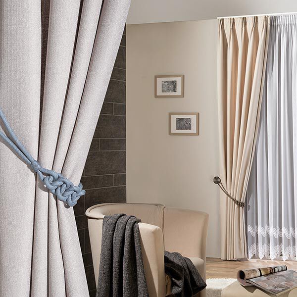 Raffhalter mit Zierknoten [80cm] – dunkelbeige | Gerster,  image number 3