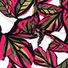 Viskosejersey große Blätter – intensiv pink/nachtblau,  thumbnail number 3