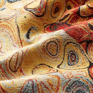 Jacquard Gobelin Abstrakte Kunst – blau/rot/gelb, 