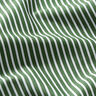 Baumwollpopeline Streifen – dunkelgrün/weiss,  thumbnail number 2