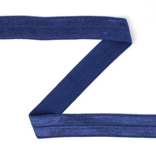Elastisches Einfassband (Falzgummi) - marineblau, 