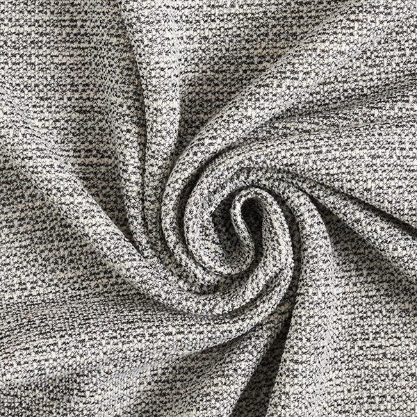 Jacquard Jersey Pfeffer & Salz – weiss/anthrazit, image number 3