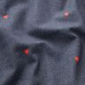 Baumwolljersey Jeans-Look Herzen Digitaldruck – blaugrau/feuerrot,  thumbnail number 2