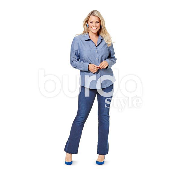 Plus-Size Bluse | Burda 6614 | 44-56,  image number 2