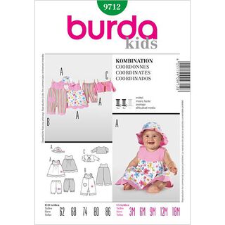Overall / Kleid / Hose / Jacke | Burda 9712 | 62-86, 