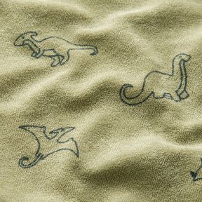 Frotteejersey Dinos – greige, 