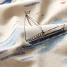 Dekostoff Halbpanama Boote – blau/rot,  thumbnail number 2