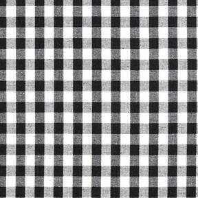 Baumwollstoff Vichykaro 1 cm – schwarz/weiss, 