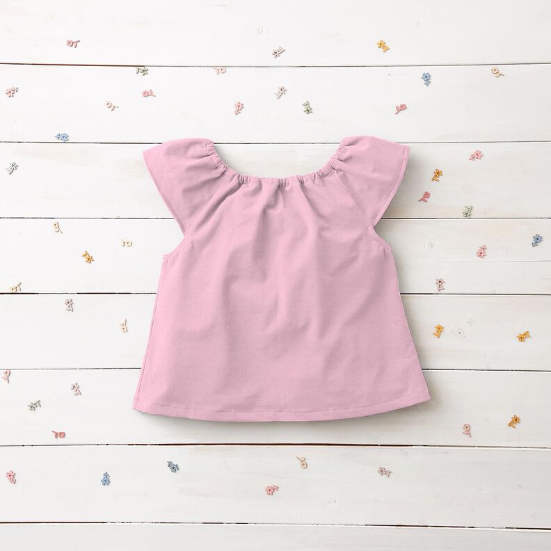Baumwolljersey Medium Uni – rosa, image number 5