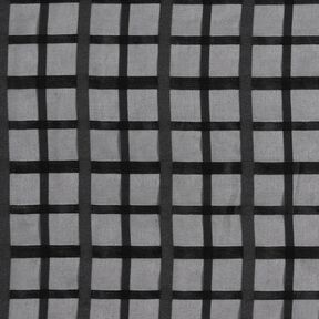 Chiffon Fensterkaro – schwarz, 