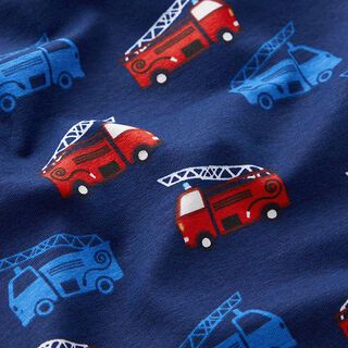 Baumwolljersey Feuerwehr – marineblau, 