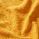 Musseline Lochstickerei Blumen – currygelb, 