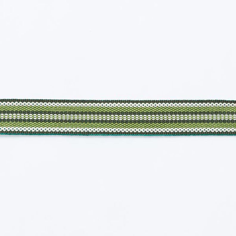 Webband Ethno [ 15 mm ] – dunkelgrün/grasgrün,  image number 1