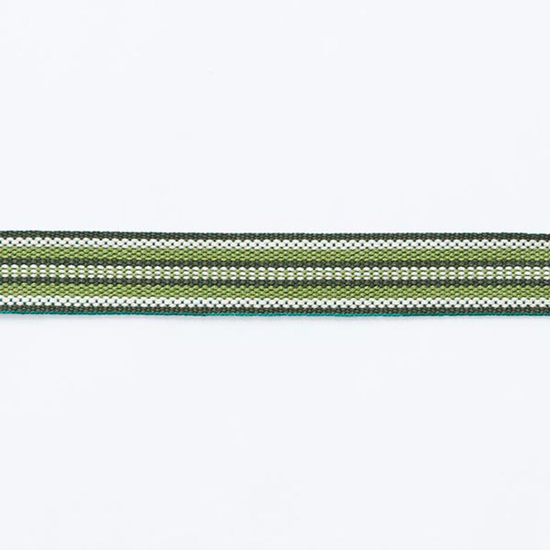 Webband Ethno [ 15 mm ] – dunkelgrün/grasgrün,  image number 1