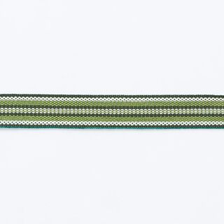 Webband Ethno [ 15 mm ] – dunkelgrün/grasgrün, 