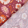 Leinen-Viskosemischung Blumen – beere,  thumbnail number 4