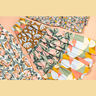 Baumwollpopeline abstrakte Formen | Nerida Hansen – oliv/hummer,  thumbnail number 5