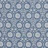 Baumwollstoff Cretonne Blumen und Ranken – blaugrau/weiss,  thumbnail number 1