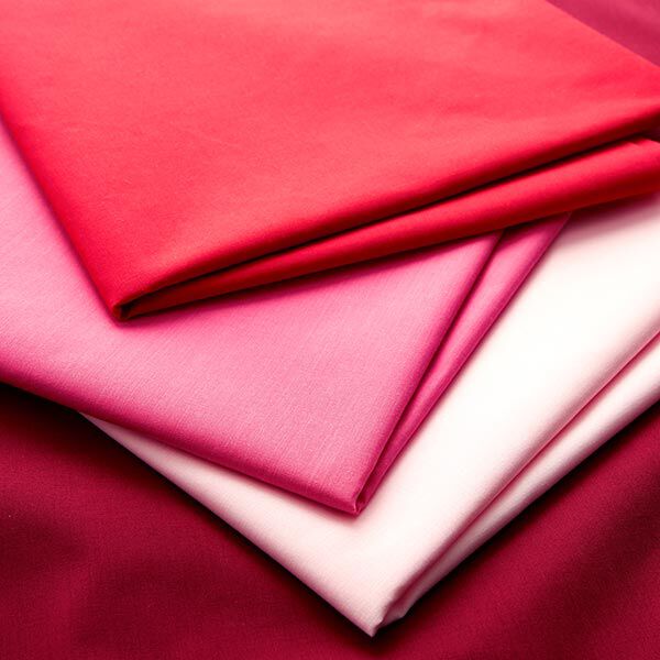 Polyester-Baumwoll-Mix pflegeleicht – rosé | Reststück 50cm