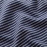 Rippenjersey Mini Streifen – marineblau/weiss,  thumbnail number 2