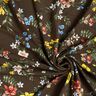 Viskosejersey kleine Blümchen – dunkelbraun/feuerrot,  thumbnail number 3