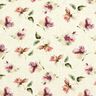 Viskose-Leinen-Mix Aquarellblumen – natur/traube,  thumbnail number 1