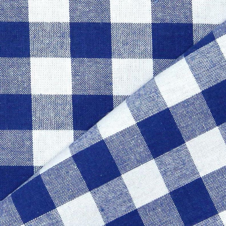 Baumwollstoff Vichy - 1,7 cm – königsblau,  image number 3